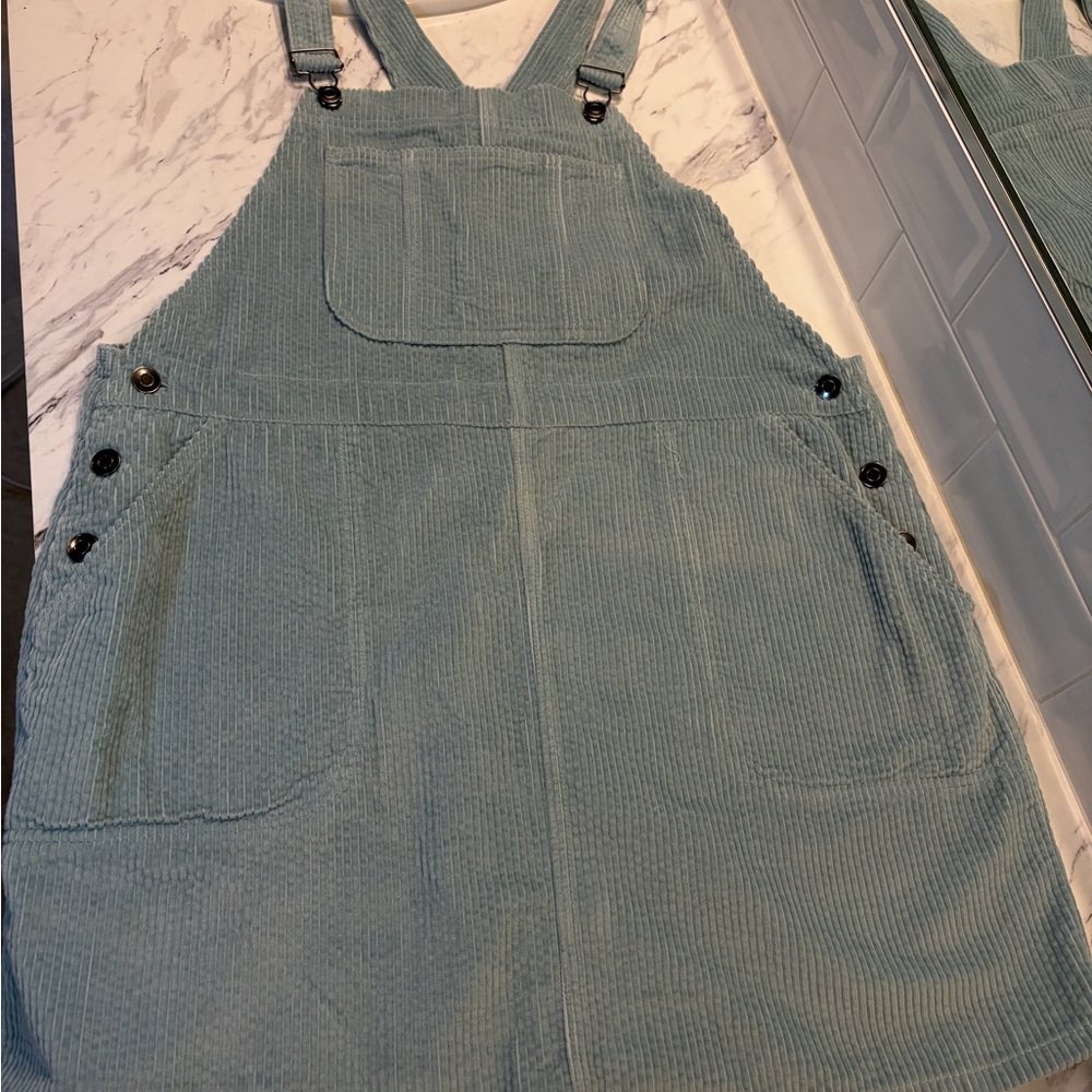 Wild Fable Light Blue Corduroy Overalls - Picture 4 of 7